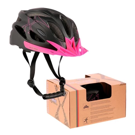 MTW291 CZARNO-RÓŻOWY ROZM. M (51-60CM) KASK NILS EXTREME (16-70-119)