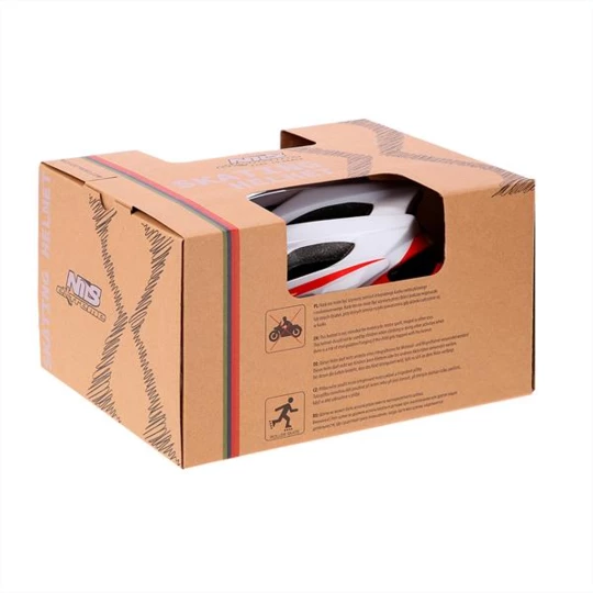 MTW210 BIAŁO-CZERWONY ROZM. S (50-58CM) KASK NILS EXTREME (16-70-130)