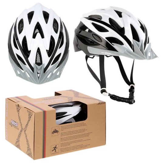 MTW210 BIAŁO-CZARNY ROZM. S (50-58CM) KASK NILS EXTREME (16-70-136)