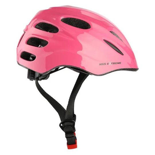 MTW01+H210 RÓŻOWY ROZM. XS KASK Z OCHRANIACZAMI ZESTAW NILS EXTREME (16-70-303)