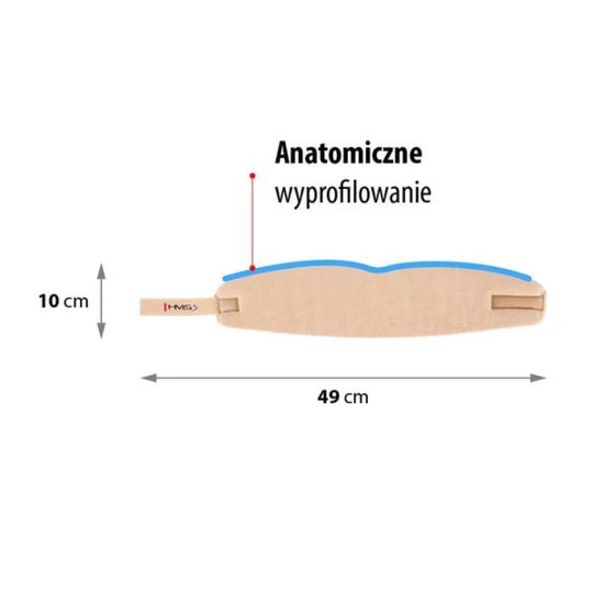 SZ1192 BEŻOWY KOŁNIERZ ORTOPEDYCZNY 49CM HMS (17-25-024)