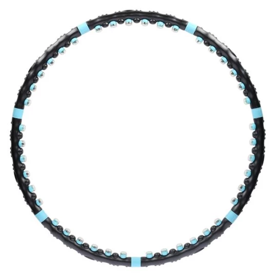 HHP006 BLACK-BLUE HULA HOP MASUJĄCY Z MAGNESAMI 98CM HMS (17-44-506)