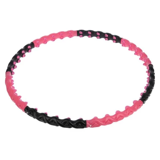 HHP024 PINK-BLACK HULA HOP 1,6KG 110CM HMS (17-44-512)