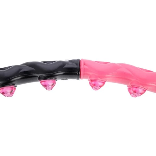 HHP024 PINK-BLACK HULA HOP 1,6KG 110CM HMS (17-44-512)