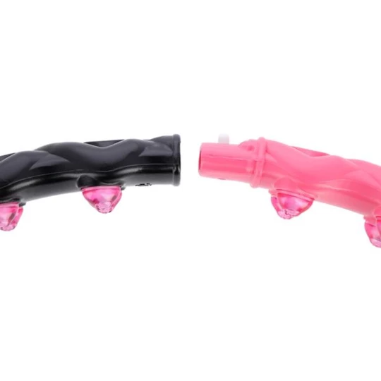 HHP024 PINK-BLACK HULA HOP 1,6KG 110CM HMS (17-44-512)