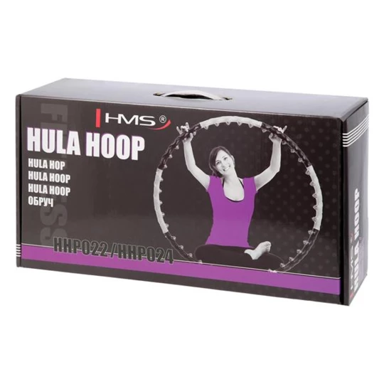 HHP024 PINK-BLACK HULA HOP 1,6KG 110CM HMS (17-44-512)