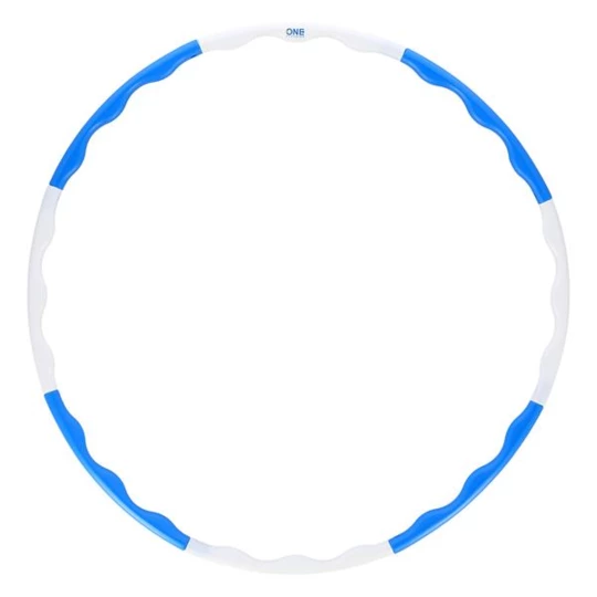 HHP090 BLUE-WHITE HULA HOP 0,4KG 90CM ONE FITNESS (17-44-514)