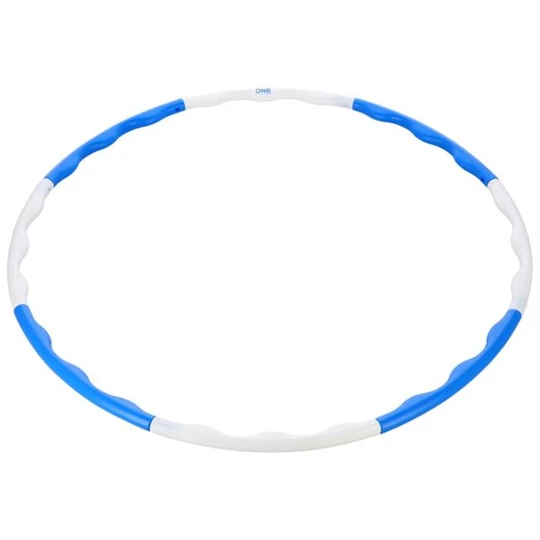 HHP090 BLUE-WHITE HULA HOP 0,4KG 90CM ONE FITNESS (17-44-514)