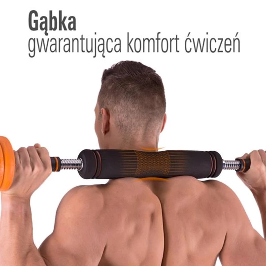 SGZ215 (2 CZĘŚCI) PRO SET 6W1 ZESTAW CIĘŻARÓW OGUMOWANE 15KG HMS (17-57-065)