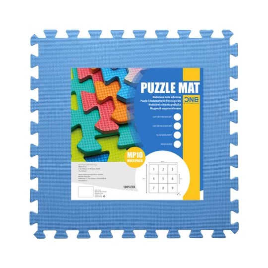 MP10 MATA PUZZLE MULTIPACK YELLOW-BLUE-PURPLE 9 ELEMENTÓW 10MM ONE FITNESS (17-63-081)