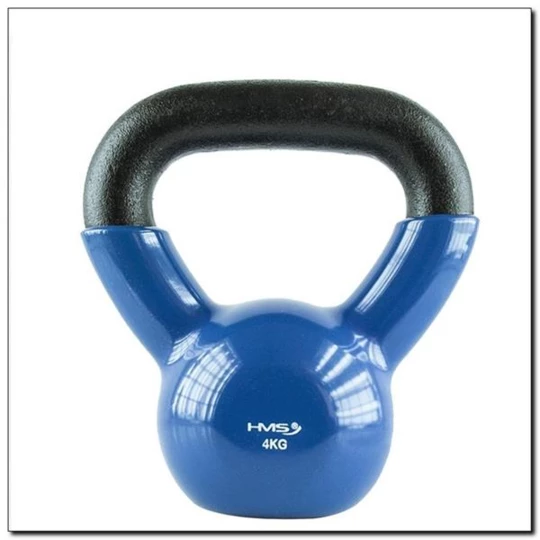 KNV04 BLUE KETTLEBELL ŻELIWNY POKRYTY WINYLEM HMS (17-64-040)