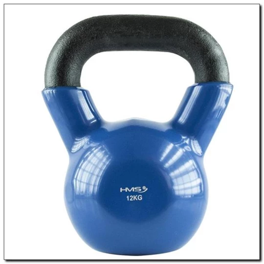 KNV12 BLUE KETTLEBELL ŻELIWNY POKRYTY WINYLEM HMS (17-64-043)