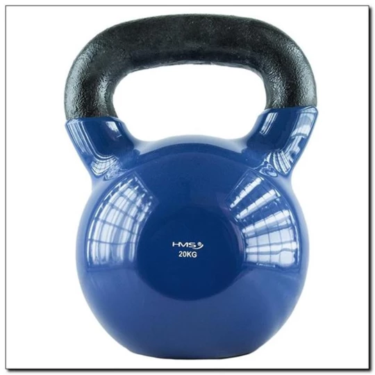 KNV20 BLUE KETTLEBELL ŻELIWNY POKRYTY WINYLEM HMS (17-64-045)