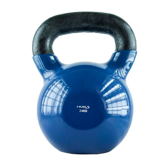 KNV24 BLUE KETTLEBELL ŻELIWNY POKRYTY WINYLEM HMS (17-64-046)