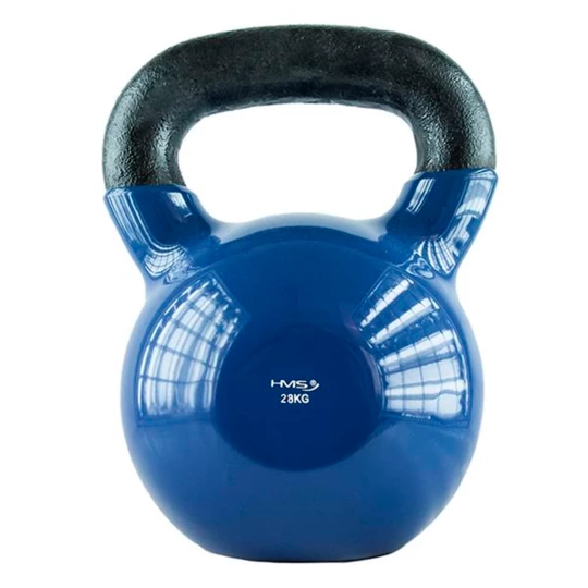 KNV28 BLUE KETTLEBELL ŻELIWNY POKRYTY WINYLEM HMS (17-64-047)