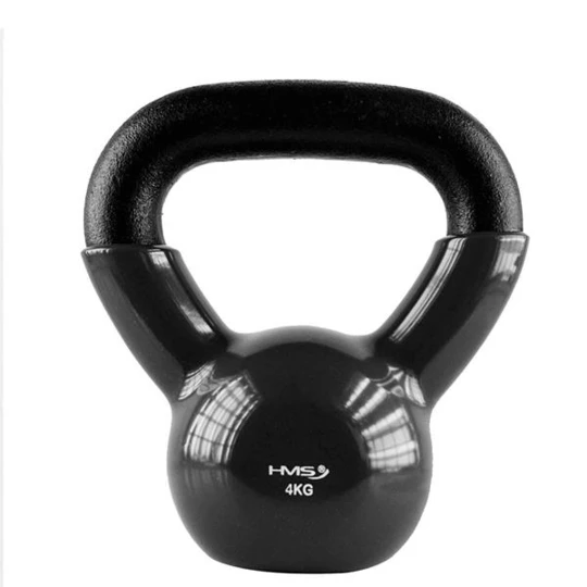 KNV04 BLACK KETTLEBELL ŻELIWNY POKRYTY WINYLEM HMS (17-64-060)