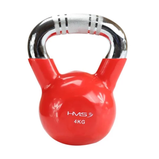 KTC04 RED UCHWYT CHROM RADEŁKOWANY KETTLEBELL ŻELIWNY HMS (17-64-070)