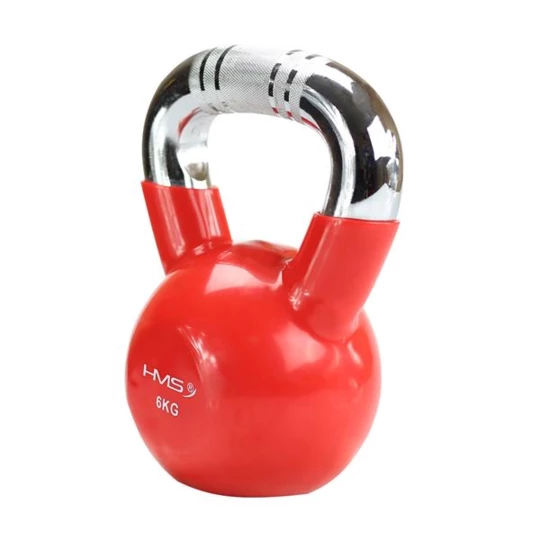 KTC04 RED UCHWYT CHROM RADEŁKOWANY KETTLEBELL ŻELIWNY HMS (17-64-070)