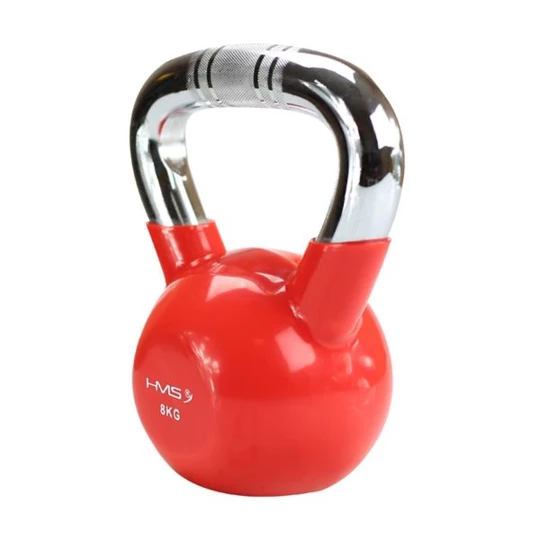 KTC04 RED UCHWYT CHROM RADEŁKOWANY KETTLEBELL ŻELIWNY HMS (17-64-070)