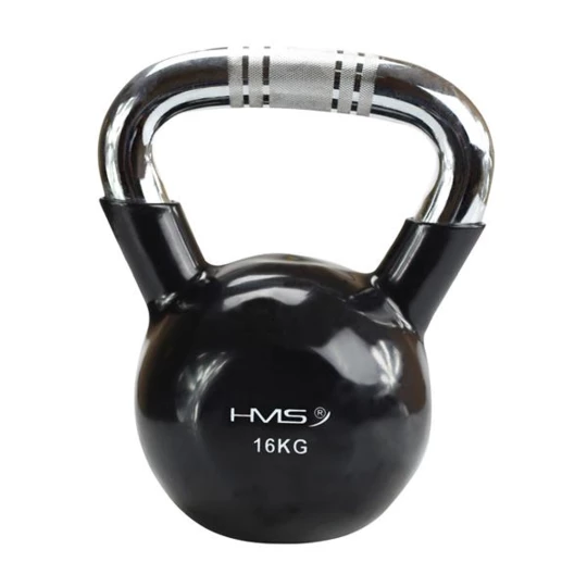 KTC12 BLACK UCHWYT CHROM RADEŁKOWANY KETTLEBELL ŻELIWNY HMS (17-64-074)