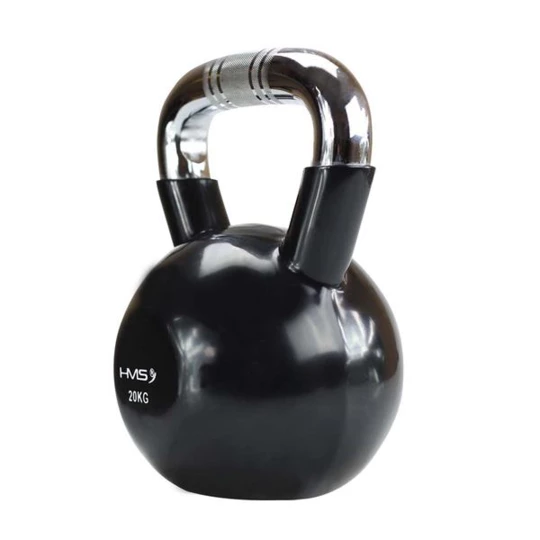 KTC12 BLACK UCHWYT CHROM RADEŁKOWANY KETTLEBELL ŻELIWNY HMS (17-64-074)