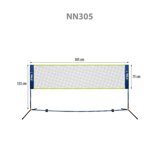 NN305 SIATKA DO BADMINTONA 305CM POKROWIEC PEŁNY NILS (14-40-015)