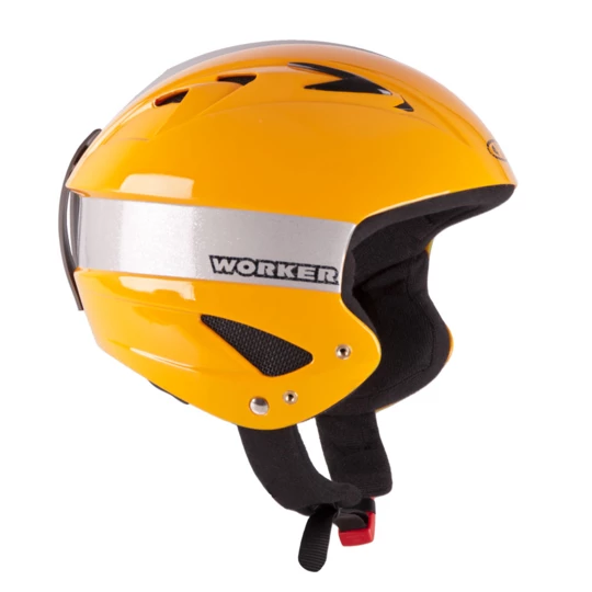 Kask narciarski WORKER Little Gloss - Kolor Żółty, Rozmiar XXS (51-52)