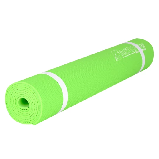 Mata do ćwiczeń fitness inSPORTline EVA 173x60x0,4 cm - Kolor Odblaskowy zielony