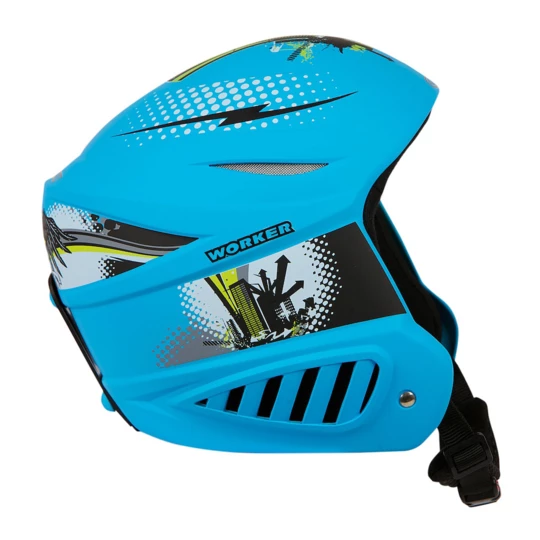 Kask narciarski WORKER Willy - Kolor Niebieski, Rozmiar XS (48-50)