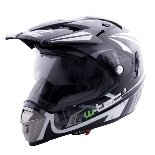 Kask motocyklowy W-TEC NK-311 blenda - Kolor Cube Black Grey, Rozmiar M (57-58)