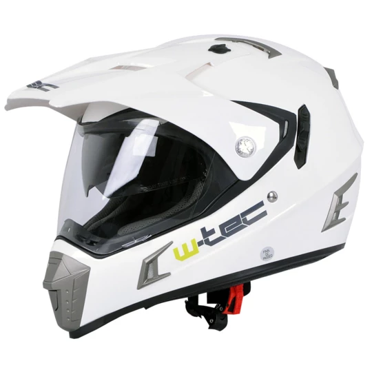 Kask motocyklowy W-TEC NK-311 blenda - Kolor White Shine, Rozmiar M (57-58)