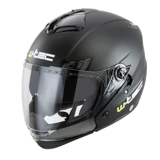 Kask motocyklowy W-TEC NK-850 otwierany + BLENDA - Kolor Matt.czarny, Rozmiar L (59-60)