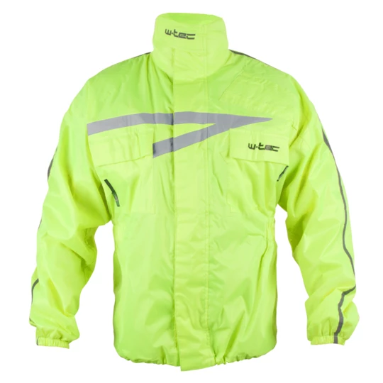 Motocyklowa kurtka przeciwdeszczowa W-TEC Rainy - Kolor Fluo żółty, Rozmiar XS