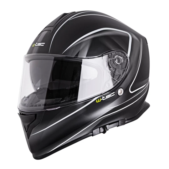 Kask zamknięty motocyklowy z blendą W-TEC V127 - Kolor Czarno-graficzne, Rozmiar XS (53-54)