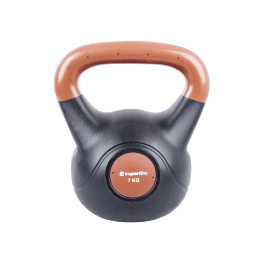 Hantla bitumiczna inSPORTline Kettlebell Dark 7 kg