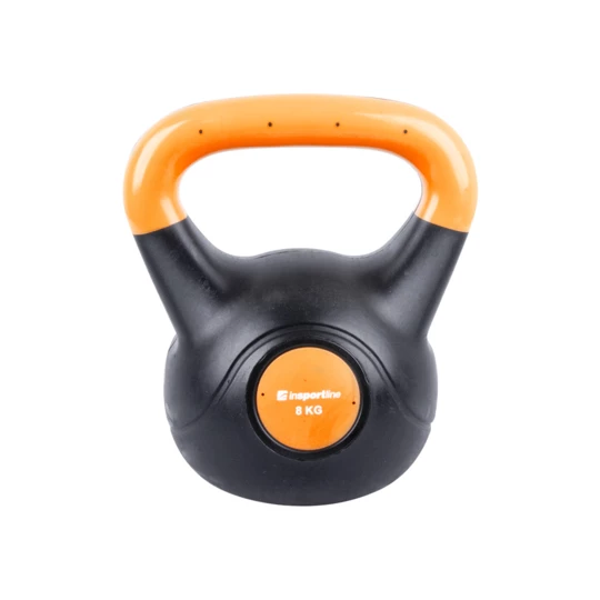 Hantla bitumiczna inSPORTline Kettlebell Dark 8 kg