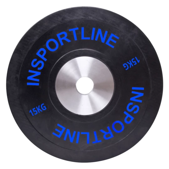 Obciążenie gumowe inSPORTline Bumper Plate 15 kg 50 mm