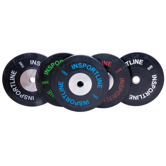 Obciążenie gumowe inSPORTline Bumper Plate 20 kg 50 mm