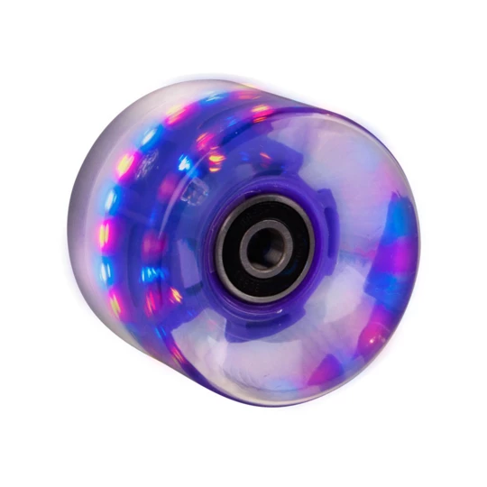 Świecące kółko do penny boardu 60*45 mm z łożyskami ABEC 7 - Kolor ciemny fiolet