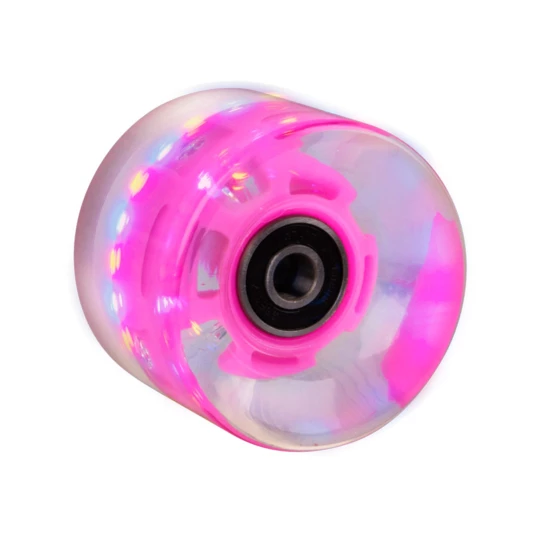 Świecące kółko do penny boardu 60*45 mm z łożyskami ABEC 7 - Kolor Fioletowy