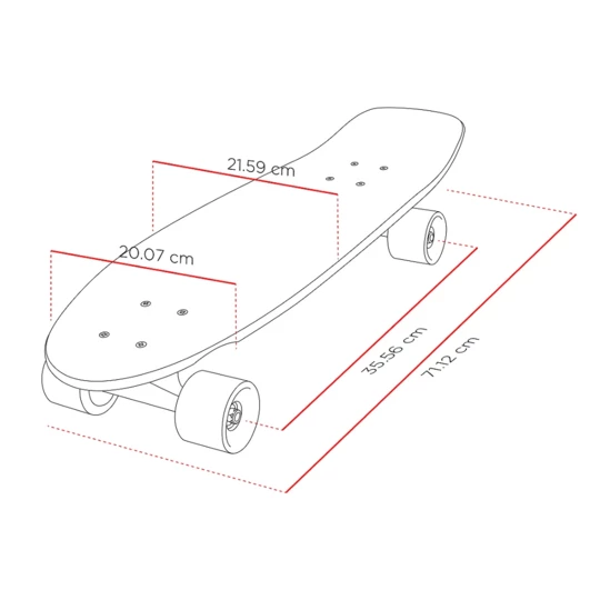 Mini longboard Street Kicktail Rocky Mountain 28