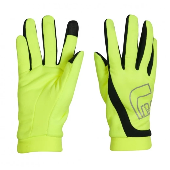 Rękawice do biegania Newline Thermal Gloves Visio - Kolor Neonowy, Rozmiar XS