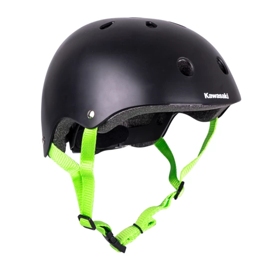 Kask na rolki, rower, hulajnogę freestyle Kawasaki Kalmiro - Kolor Czarny, Rozmiar L/XL (58-62)