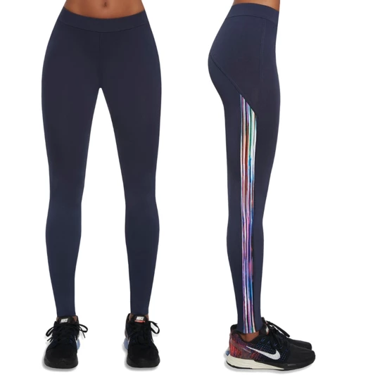 Damskie sportowe legginsy BAS BLACK Cosmic - Kolor Niebieski, Rozmiar S