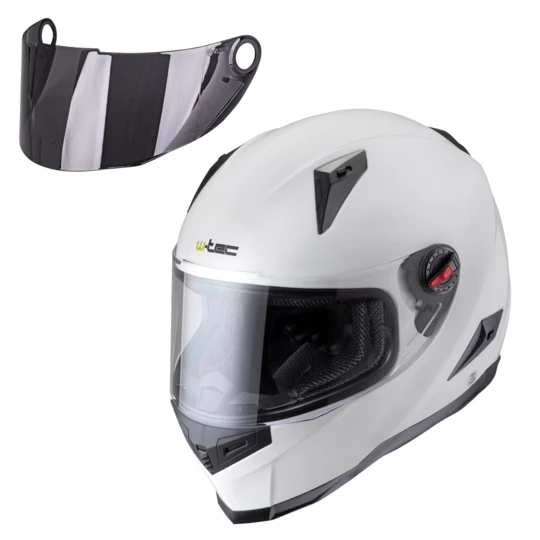 Kask zamknięty W-TEC NK-863 z zamienną szybką - Kolor Biały, Rozmiar XL (61-62)