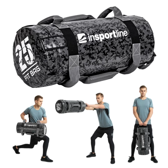 Sandbag Worek do ćwiczeń Fitness inSPORTline Fitbag Camu 25 kg