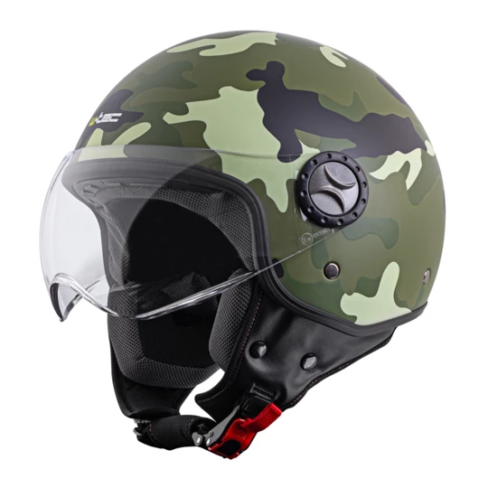 Kask motocyklowy na skuter, chopper ARMY W-TEC FS-701C Camo - Kolor Moro, Rozmiar XL (61-62)