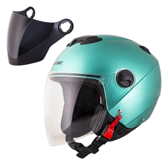 Kask motocyklowy otwarty W-TEC Yucato - Kolor Zielony, Rozmiar XS (53-54)