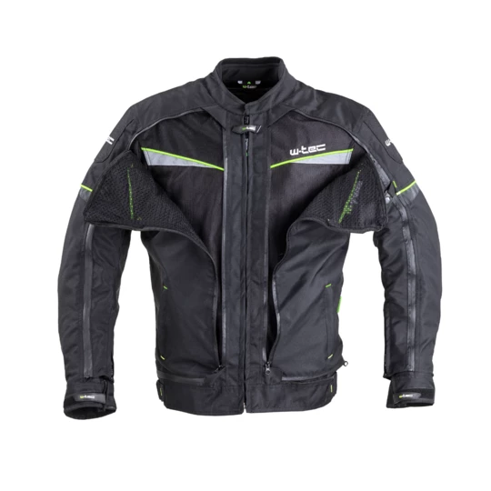 Kurtka motocyklowa W-TEC Progair - Kolor Czarny-fluo, Rozmiar 3XL