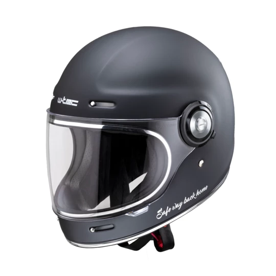 Kask motocyklowy retro W-TEC V135 SWBH Fiber Glass - Rozmiar M (57-58)